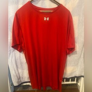 Under Armour Men's Vibrant Red Tee Men’s 3XL